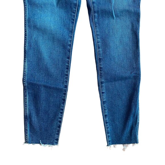 Everlane 25 Vintage Skinny Jean Ankle Raw Hem Button Fly Blue Denim - Picture 7 of 11